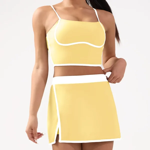 Women's Color-Contrast Fitness Jumpsuit